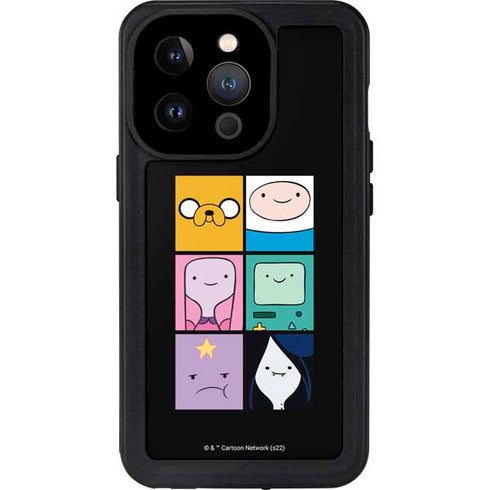 Adult Swim Adventure Time Character Tiles iPhone 15 Pro Waterproof Case